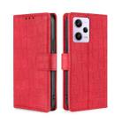 For Xiaomi Redmi Note 12 Pro 5G China Skin Feel Crocodile Magnetic Clasp Leather Phone Case(Red) - 1