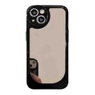 For iPhone 13 Pro Clear Acrylic Soft TPU Phone Case(Mirror Black) - 1