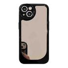 For iPhone 13 Pro Max Clear Acrylic Soft TPU Phone Case(Mirror Black) - 1