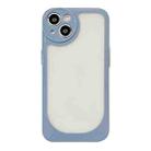 For iPhone 12 Clear Acrylic Soft TPU Phone Case(Blue) - 1