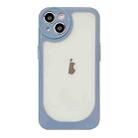 For iPhone 12 Pro Max Clear Acrylic Soft TPU Phone Case(Blue) - 1