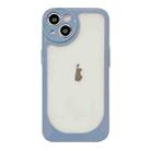 For iPhone 11 Clear Acrylic Soft TPU Phone Case(Blue) - 1