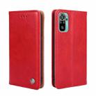 For Xiaomi Poco M5s 4G/Redmi Note 11 SE India Non-Magnetic Retro Texture Flip Leather Phone Case(Red) - 1
