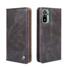 For Xiaomi Poco M5s 4G/Redmi Note 11 SE India Non-Magnetic Retro Texture Flip Leather Phone Case(Grey) - 1