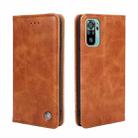 For Xiaomi Poco M5s 4G/Redmi Note 11 SE India Non-Magnetic Retro Texture Flip Leather Phone Case(Brown) - 1