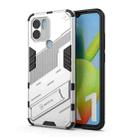 For Xiaomi Redmi A1+ Punk Armor 2 in 1 PC + TPU Phone Case with Invisible Holder(White) - 1