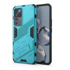 For Xiaomi 12T/12T Pro/Redmi K50 Ultra Punk Armor 2 in 1 PC + TPU Phone Case with Invisible Holder(Blue) - 1