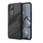 For Xiaomi 12T/12T Pro/Redmi K50 Ultra Punk Armor 2 in 1 PC + TPU Phone Case with Invisible Holder(Black) - 1