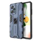 For Xiaomi Redmi Note 12 Pro 5G China / Global / Speed Supersonic PC + TPU Shock-proof Protective Case with Holder(Dark Blue) - 1