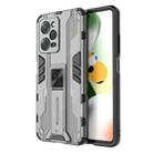 For Xiaomi Redmi Note 12 Pro 5G China / Global / Speed Supersonic PC + TPU Shock-proof Protective Case with Holder(Gray) - 1