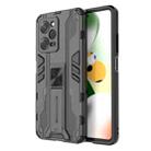 For Xiaomi Redmi Note 12 Pro 5G China / Global / Speed Supersonic PC + TPU Shock-proof Protective Case with Holder(Black) - 1