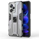For Xiaomi Redmi Note 12 Pro+ China Supersonic PC + TPU Shock-proof Protective Case with Holder(Gray) - 1
