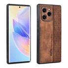 For Honor 60 SE AZNS 3D Embossed Skin Feel Phone Case(Brown) - 1