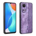 For Honor Play 30 Plus AZNS 3D Embossed Skin Feel Phone Case(Purple) - 1