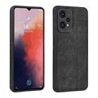 For OPPO K10x 5G AZNS 3D Embossed Skin Feel Phone Case(Black) - 1