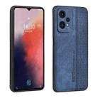 For OPPO K10x 5G AZNS 3D Embossed Skin Feel Phone Case(Sapphire Blue) - 1