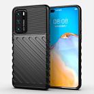 For Huawei P40 Thunderbolt Shockproof TPU Soft Case(Black) - 1