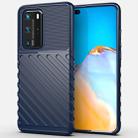 For Huawei P40 Pro Thunderbolt Shockproof TPU Soft Case(Dark Blue) - 1