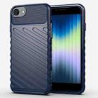 For iPhone SE 2022 / SE 2020 Thunderbolt Shockproof TPU Soft Case(Dark Blue) - 1