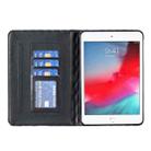For iPad mini 5 / 4 / 3 / 2 / 1 Elegant Rhombic Texture Horizontal Flip Leather Tablet Case(Black) - 4