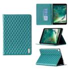 For iPad Pro 10.5 2019 / 10.2 Elegant Rhombic Texture Horizontal Flip Leather Tablet Case(Green) - 1