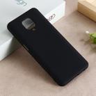 For Xiaomi Redmi Note 9 Pro Max Solid Color Liquid Silicone Full Coverage Anti-fall Mobile Phone Protective Cover(Black) - 1