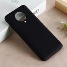 For Xiaomi Redmi K30 Pro Solid Color Liquid Silicone Full Coverage Anti-fall Mobile Phone Protective Cover(Black) - 1