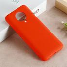 For Xiaomi Redmi K30 Pro Solid Color Liquid Silicone Full Coverage Anti-fall Mobile Phone Protective Cover(Red) - 1