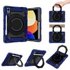 For Xiaomi Pad 5 Pro 12.4 Armor Contrast Color Silicone + PC Tablet Case(Navy Blue) - 1