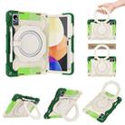For Xiaomi Pad 5 Pro 12.4 Armor Contrast Color Silicone + PC Tablet Case(Colorful Green) - 1
