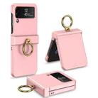 For Samsung Galaxy Z Flip4 GKK Ultrathin Hinge Full Coverage Phone Case with Ring Holder(Pink) - 1