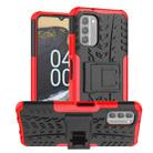 For Nokia G400 5G Tire Texture TPU + PC Phone Case with Holder(Red) - 1