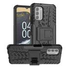 For Nokia G400 5G Tire Texture TPU + PC Phone Case with Holder(Black) - 1