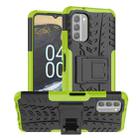 For Nokia G400 5G Tire Texture TPU + PC Phone Case with Holder(Green) - 1