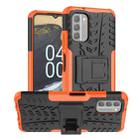 For Nokia G400 5G Tire Texture TPU + PC Phone Case with Holder(Orange) - 1