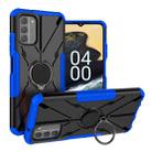 For Nokia G400 5G Armor Bear Shockproof PC + TPU Phone Case with Ring(Blue) - 1