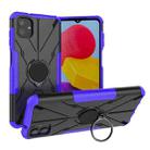 For Samsung Galaxy A04 / M13 5G Armor Bear Shockproof PC + TPU Phone Case with Ring(Purple) - 1