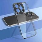 For iPhone 14 Pro Max wlons Crystal Clear Fine Hole Phone Case(Black) - 1
