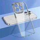 For iPhone 14 Pro wlons Crystal Clear Fine Hole Phone Case(Silver) - 1