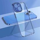 For iPhone 14 wlons Crystal Clear Fine Hole Phone Case(Sierra Blue) - 1