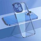 For iPhone 13 wlons Crystal Clear Fine Hole Phone Case(Sierra Blue) - 1