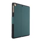 For iPad mini 5 / 4 / 3 / 2 / 1 Electric Pressed Texture Horizontal Flip Leather Case with Holder & Pen Slot(Pine Green) - 4