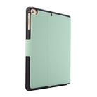 For iPad mini 5 / 4 / 3 / 2 / 1 Electric Pressed Texture Horizontal Flip Leather Case with Holder & Pen Slot(Mint Green) - 4