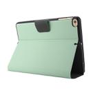 For iPad mini 5 / 4 / 3 / 2 / 1 Electric Pressed Texture Horizontal Flip Leather Case with Holder & Pen Slot(Mint Green) - 5