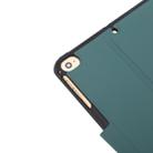 For iPad mini 5 / 4 / 3 / 2 / 1 Electric Pressed Texture Horizontal Flip Leather Case with Holder & Pen Slot(Mint Green) - 9