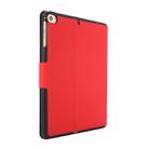 For iPad mini 5 / 4 / 3 / 2 / 1 Electric Pressed Texture Horizontal Flip Leather Case with Holder & Pen Slot(Red) - 4