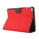 For iPad mini 5 / 4 / 3 / 2 / 1 Electric Pressed Texture Horizontal Flip Leather Case with Holder & Pen Slot(Red) - 5