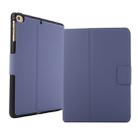 For iPad mini 5 / 4 / 3 / 2 / 1 Electric Pressed Texture Horizontal Flip Leather Case with Holder & Pen Slot(Lavender Gray) - 1