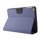 For iPad mini 5 / 4 / 3 / 2 / 1 Electric Pressed Texture Horizontal Flip Leather Case with Holder & Pen Slot(Lavender Gray) - 5