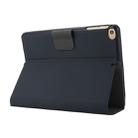 For iPad mini 5 / 4 / 3 / 2 / 1 Electric Pressed Texture Horizontal Flip Leather Case with Holder & Pen Slot(Charcoal Gray) - 5